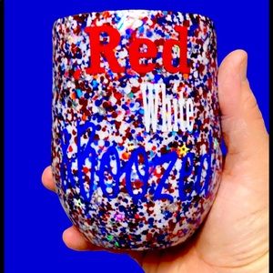 12 oz Red, white & Boozed Memorial Day/July 4th cup